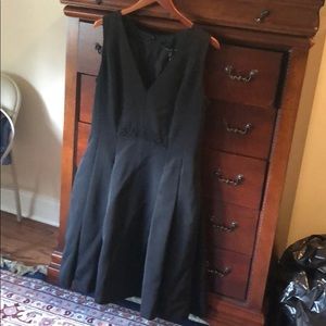 Carmen Marc Valvo Black A-line Dress Sz 14 NWT